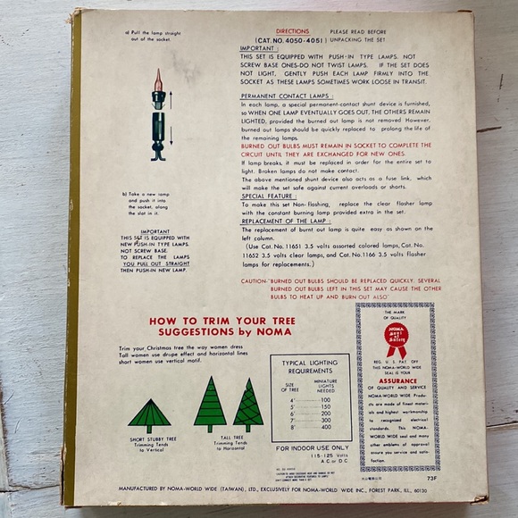 Vintage Noma 50 Mini Christmas Tree Lights - Picture 5 of 8